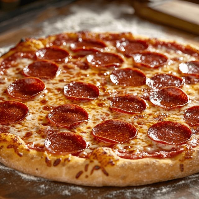 Peperoni Pizza.