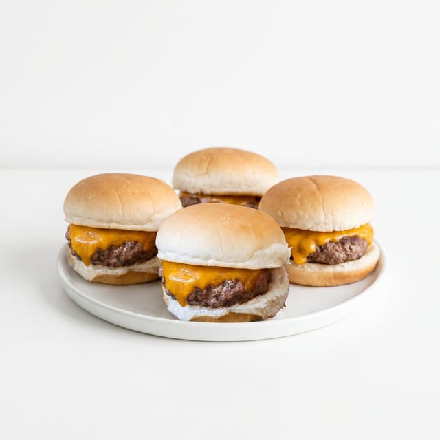 Kid's Cheeseburger Sliders.