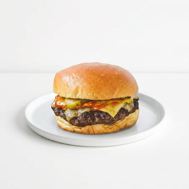 Famous Donkey Burger.